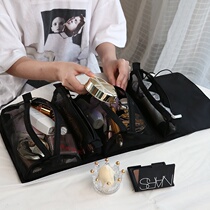 Skin-care products Superfire and makeup boxes Closeout Bags Makeup Artists Folding Sloths Makeup Bags Hanging Mesh Red can be split and light