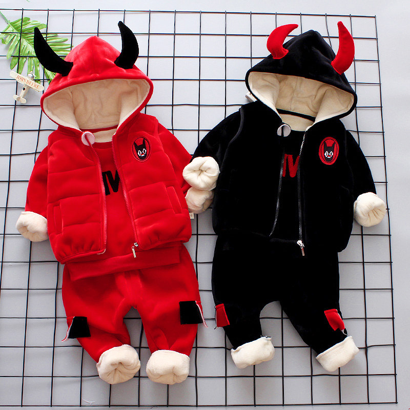 Children's clothing boys children boys clothes thick baby winter suit autumn girls 1 year old and a half 2 to 3 years old more children 4