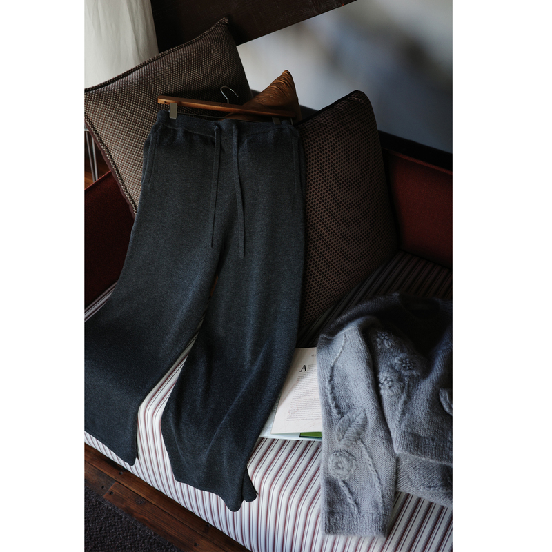 Ninchem丨Brand Machine-Washable Versatile Henry Collar Top for All Seasons / Elastic Waist Versatile Knit Pants Ninchem丨Brand Machine-Washable Versatile Henry Collar Top for All Seasons / Elastic Waist Versatile Knit Pants