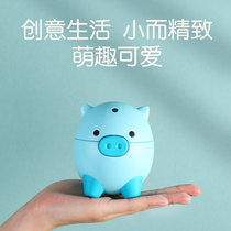 Happy cute pig hand pressure automatic pop-up creative toothpick box Toothpick tube Household portable portable Hotel restaurant Home