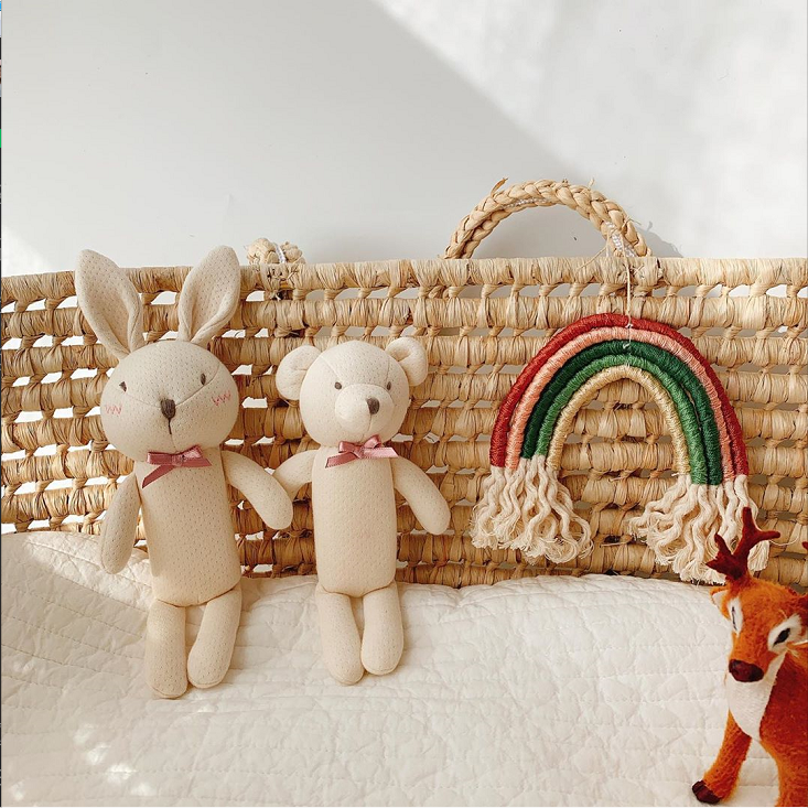 South Korean maloitte imported organic cotton newborns appeasement doll Baby rocking bell Puzzle Puzzle Toy entrance