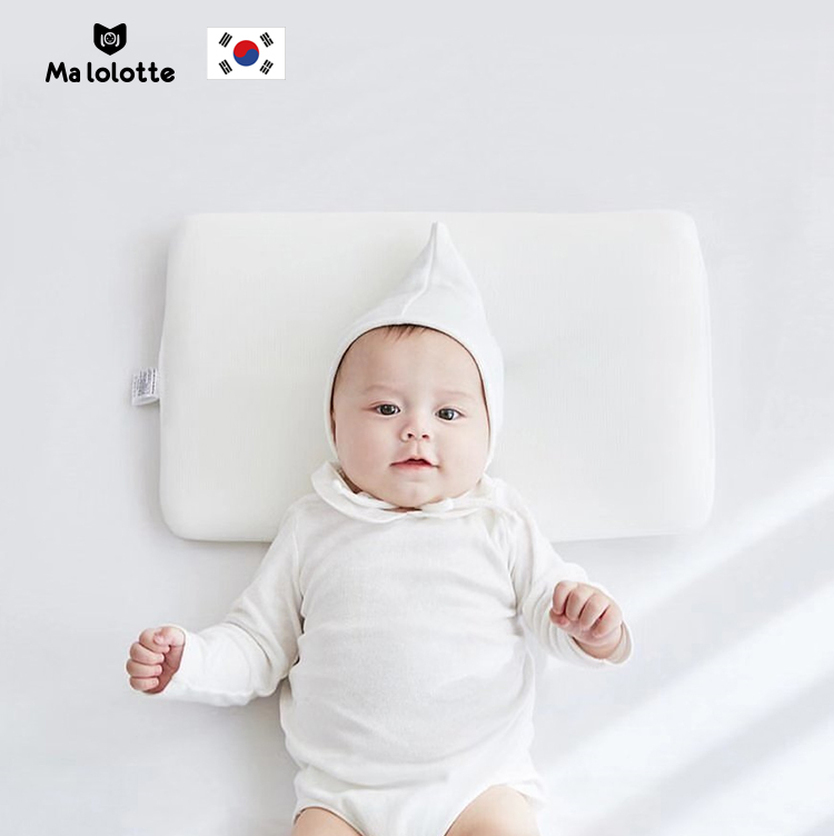 Imported from South Korea Malolotte Baby Breathable Pillow Baby Heat Relieving Children's Small Pillow Antibacterial Anti-mite Cooling Pillow