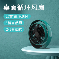 AWKICI Desktop Fan usb Charging Home Students Dormitory Sleeping Room Small Desktop Mini Portable Air Circulation Fan Quiet Bass Office Table Standing Summer Cooling Electric Fan