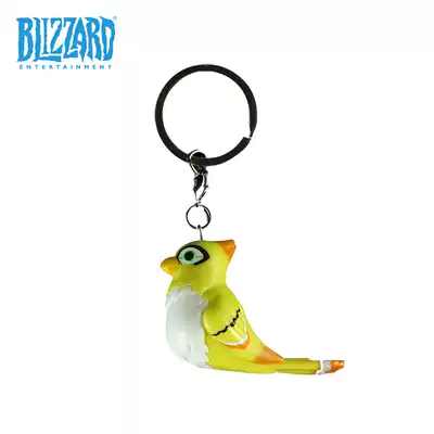 blizzard blizzard game around watch pioneer bird Nini yellow key school bag key ring pendant