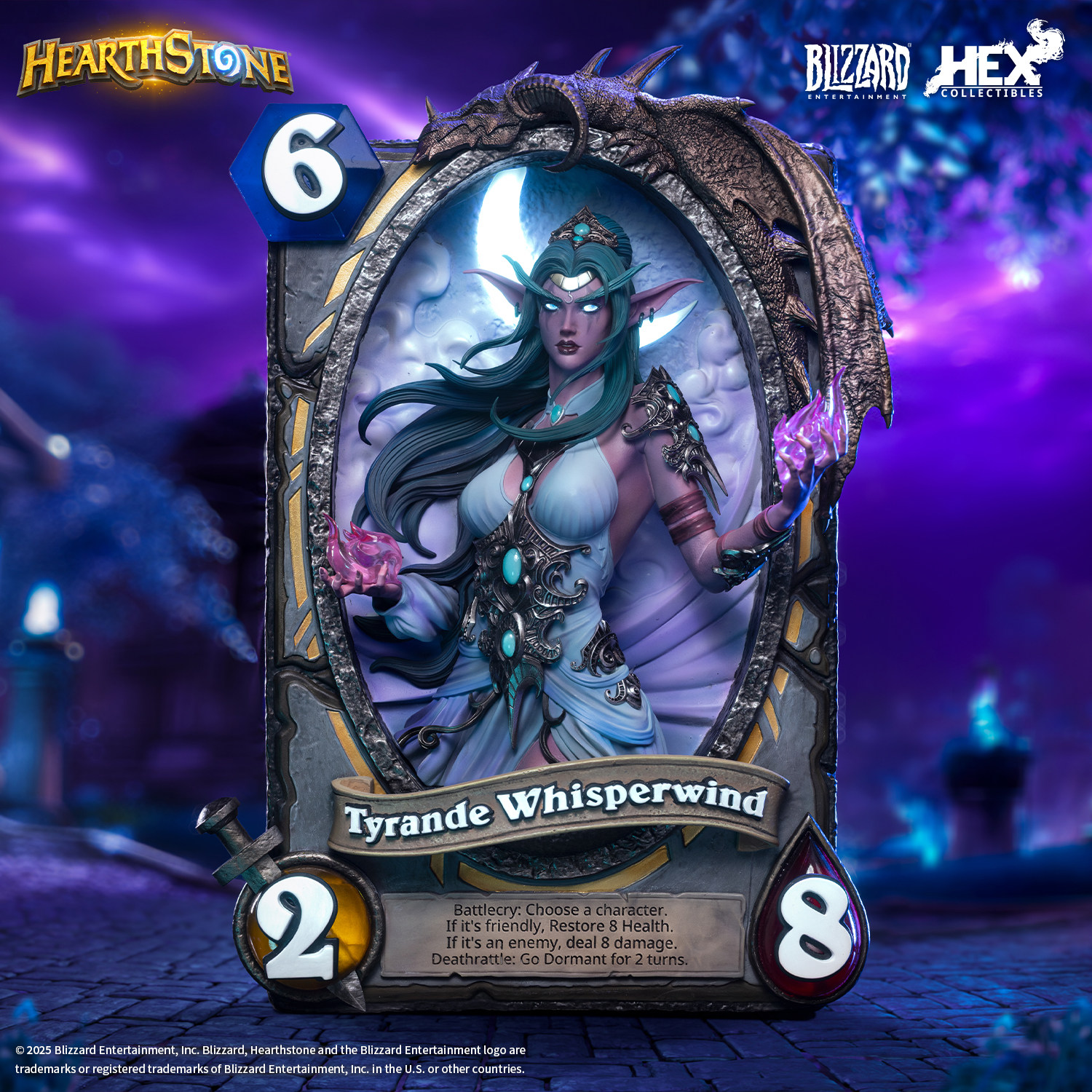 【Место】 Hearthstone Legend of Tyrant - Карточная художественная статуя в немецком стиле вокруг игры Blizzard Blizzard