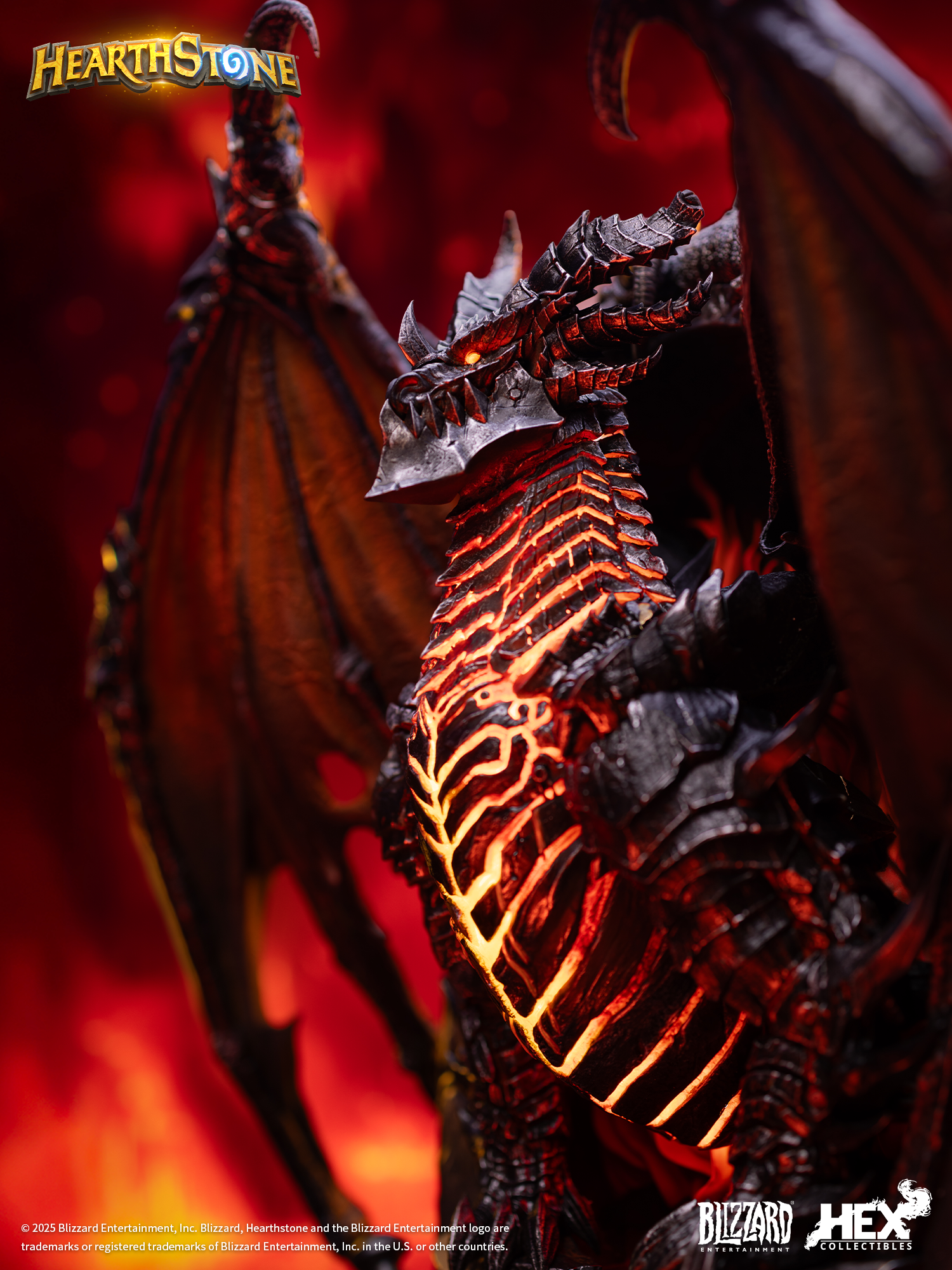 Спотовая Blizzard Blizzard игра официальная периферия Hearthstone Deathwing карточное искусство статуя
