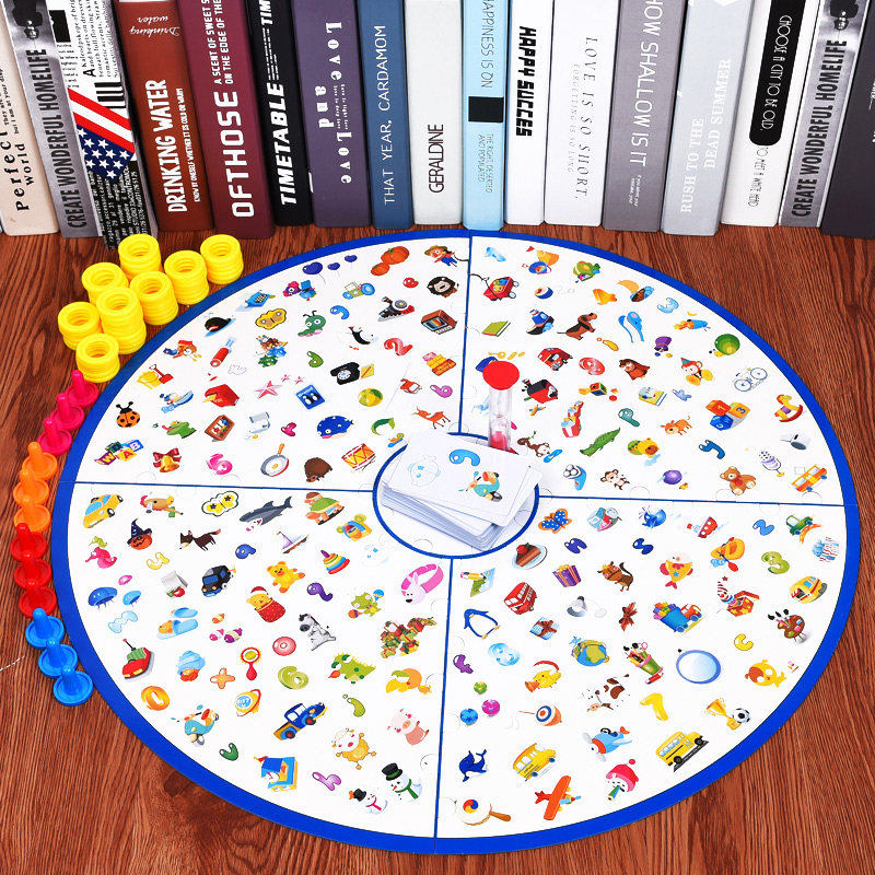 Children's concentration training parent-child interactive picture-finding game 3 memory board games 4-6 years old 5 girls 8 educational toys