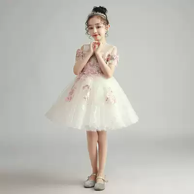 Girls high-end princess dress flower girl dress children piano catwalk show clothes birthday children dress