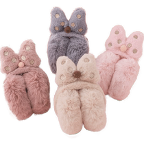 Childrens winter earmuffs earmuffs autumn and winter warm plus velvet foldable cat ears internet celebrity cute wind earmuffs antifreeze