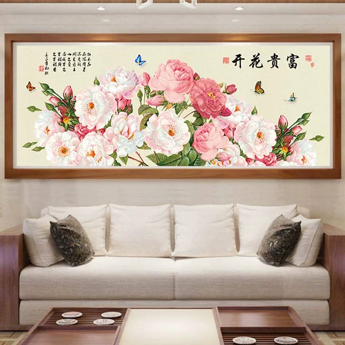 Бриллиантовая живопись 2022 Новая 5D Гостиная полная бриллиантовая цветочная цветочка богатая кросс -штифта гостиная с бриллиантами масонство.