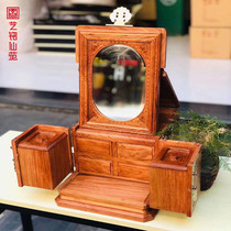 Myanmar Flowers Pear Twin Pinewood Box Solid Wood Single Plate Home Bedroom Table Jewelry Containing Makeup Box Delivery Gift