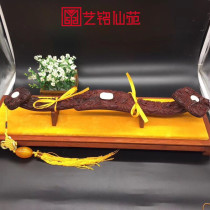 Zambia Blood Honolulu Ruyi Red wood Wood Carved Handicraft Wooden Tabletop Pendulum with a Happy Gift
