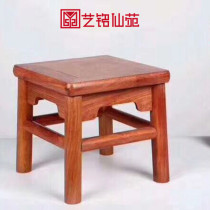 Red Wood Furnishings Burmese Small Stool Solid Wood Rich Bench Swap Shoes Short Stool Childrens Bench Living-room Home Small Chairs