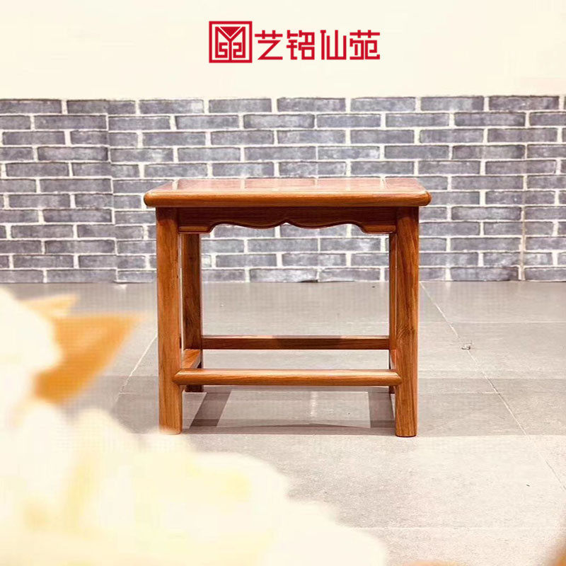 Burmese Pear Wood Chair Stool Swing Piece Living Room Kitchen Book Room Chair Comfort Seat Home Small Chair