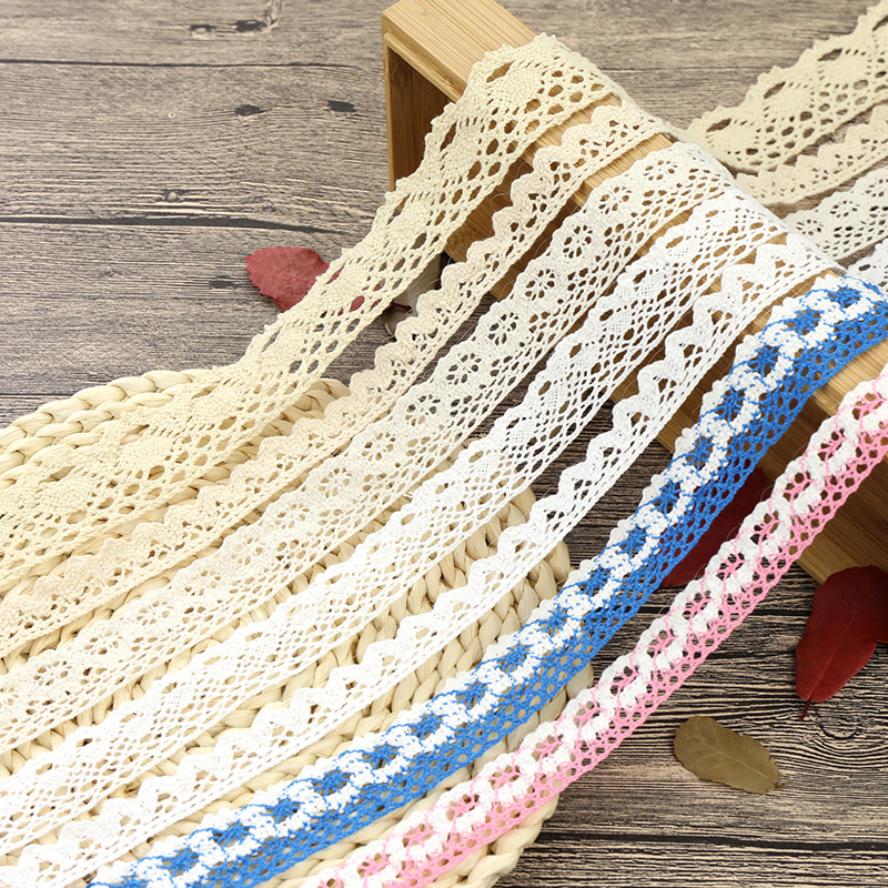 All cotton lace hollow lace fabric manual DIY accessories cotton line pure cotton accessories cloth decoration