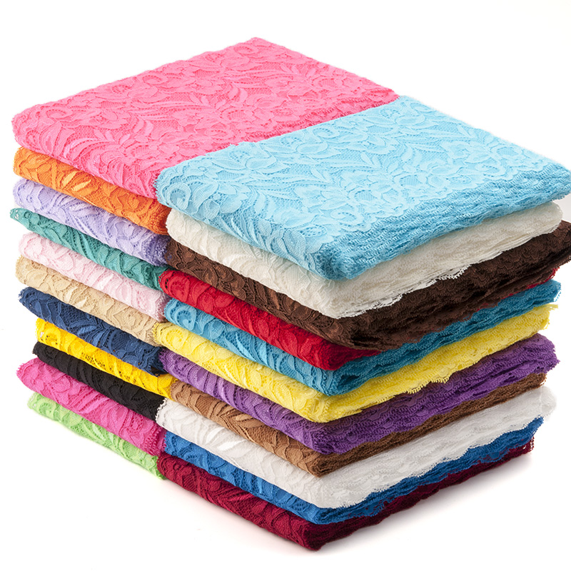 15cm elastic wide lace sofa quilt cover clothing decorative mesh cotton thread accessories fabric color black and white