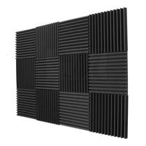 12 Pack- Acoustic Panels foam Engineering sponge Wedges Sou