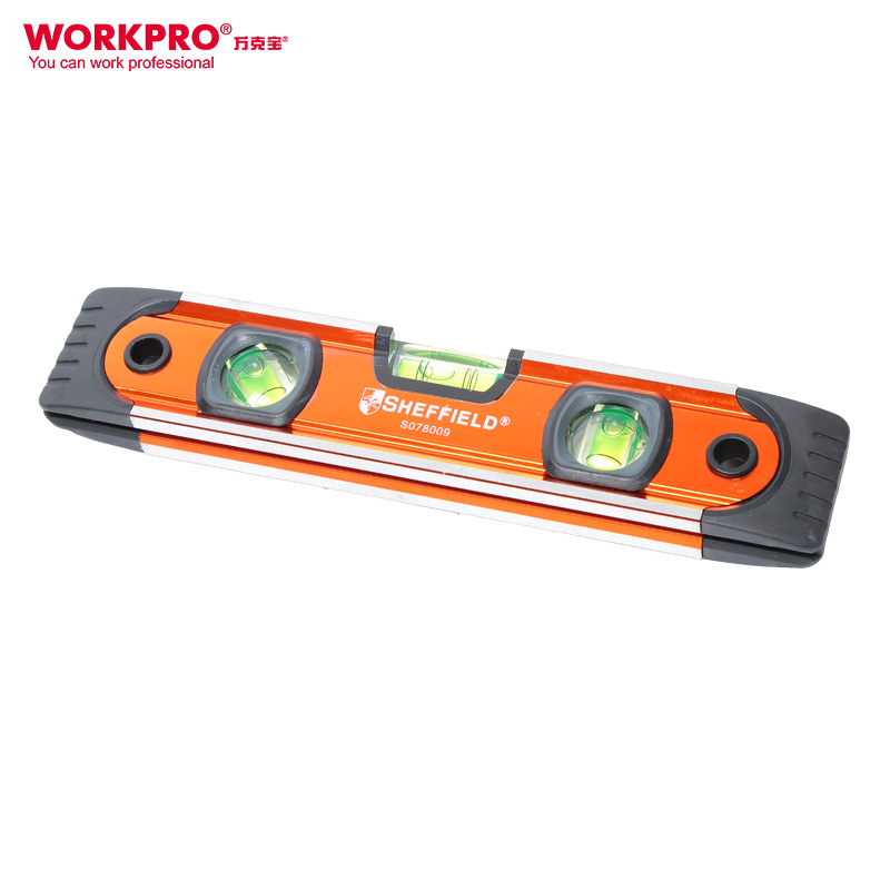 Steel shield multifunctional domestic torpedo type horizontal ruler solid mini anti-fall high precision with strong magnetic iron small water bubble