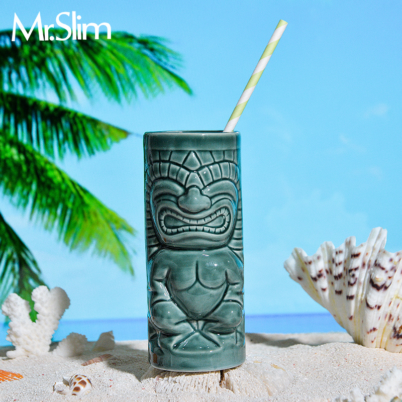 MrSlim creative ceramic TIKI cup Hawaiian tropical cocktail cup tiki cup zombie cup personality vase