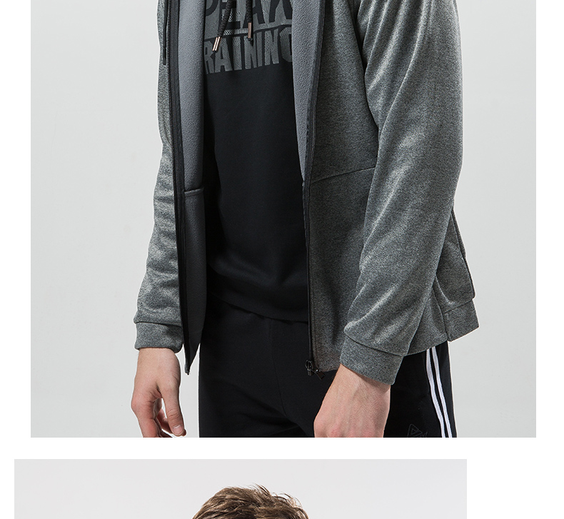 Mùa thu 2019 mùa thu mới của nam giới áo len gió ấm áo hoodie cardigan toàn diện đào tạo trang phục thể thao giản dị - Thể thao lông cừu / jumper áo sweater unisex