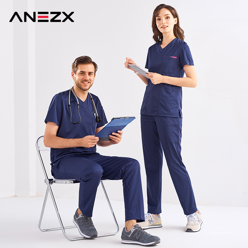 Operating room Handwashing clothes Brushed handwear Female Male Short sleeve Isolates Oral Dental Hospital Doctor Nurse Uniform Suit