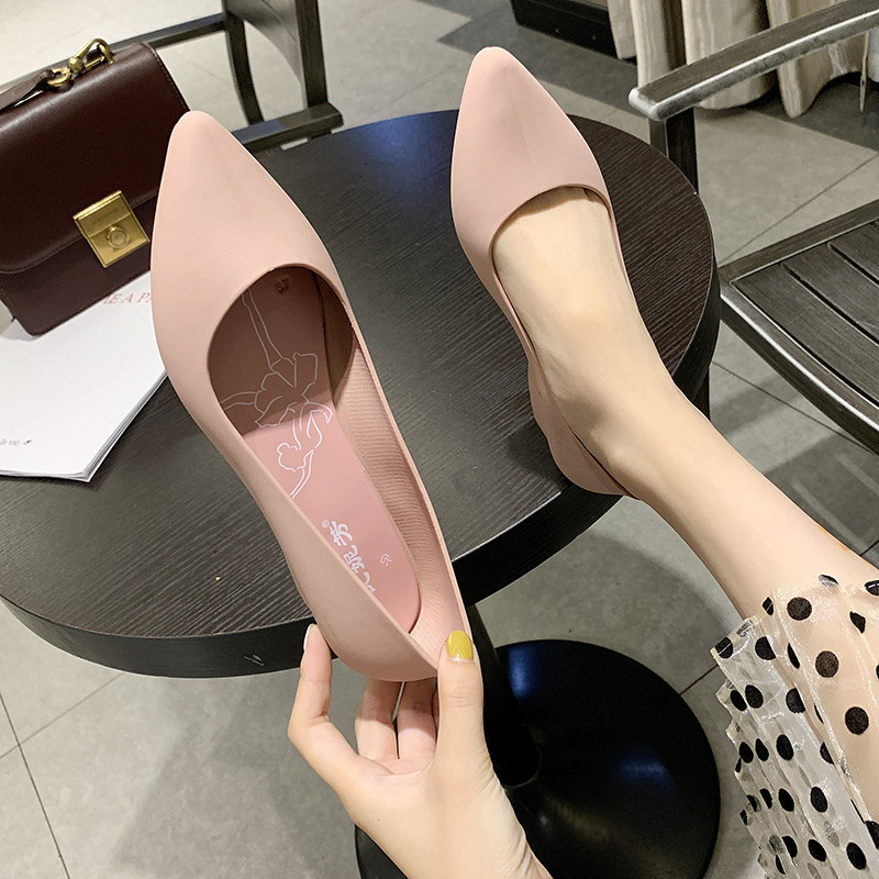 Fashion Slopes Heel Rain Shoes Women Buy Food Waterproof Kitchen Shoes Non-slip Working Single Shoes Short Drum Water Shoes Summer Rain Boots Rubber Shoes