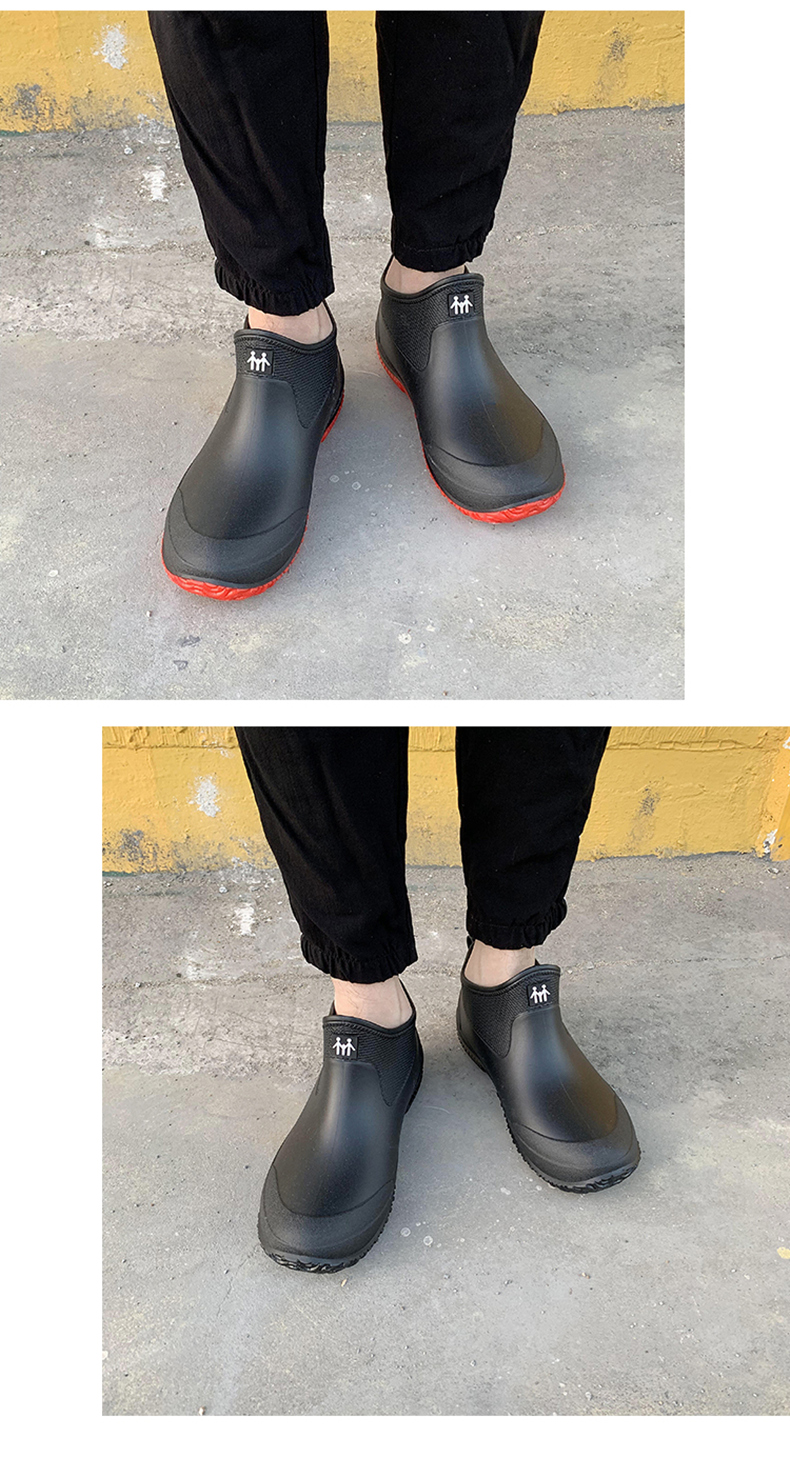 Giày đi mưa mùa đông của Đức giày cao su của nam giới ống ngắn nước giày đi mưa giày đi mưa của phụ nữ chống thấm nước nhà bếp không thấm nước rửa xe giày câu cá nam giới