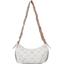 (Self-operated) MLB Retro Shoulder Bag Unisex Cream Sports Bag Commuting Crossbody Bag 3ABQS034N