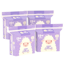 (indépendants) Shunshun pediaSouth Korea Imports 160 pièces de 4 boîtes de coton pour bébé flexou sèches et mouillées en double usage