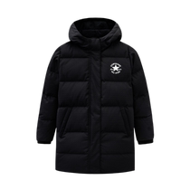 (Self-operated) Converse childrens clothing girls ultra-light long warm hooded down jacket winter thickened coat for older children