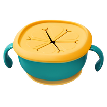 (Self-operated) Aikasi baby special multi-functional silicone straw feeding bowl take-out training bowl