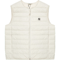 (Self-operated) MLB down vest mens and womens NY embroidered sports top warm vest jacket 3ADVB0426
