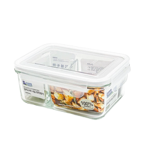 (Self-operated) Glasslock imported heat-resistant glass lunch box microwave sealed refrigerator storage crisper