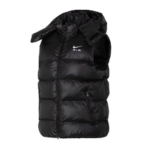 (Self-operated) NIKE new sports warm stand collar casual cotton vest jacket for men FD6428-010