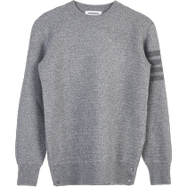 (Self-operated) Thom Browne womens blended light gray crew neck sweater sweater
