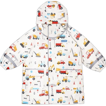 (Self-operated) UVNOKocotree joint childrens raincoat for boys and girls primary school students poncho with school bag