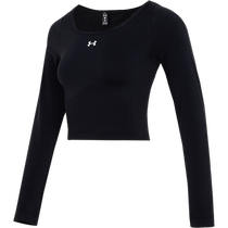 (Self-operated) UA Under Armor long-sleeved T-shirt womens new tights round neck short fitness clothes sportswear