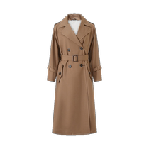 (Self-operated) Max Mara Weekend womens double-breasted long trench coat coat BARNI