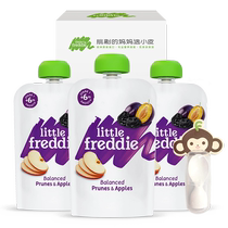 (Self-operated) Xiaopi imported apple prune puree 100g*3 baby fruit puree baby food supplement puree corn puree