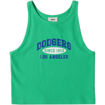 (Self-operated) MLB Vest Womens Black Yoga Training Wear New Sportswear Sleeveless T-Shirt 3FTKV0243