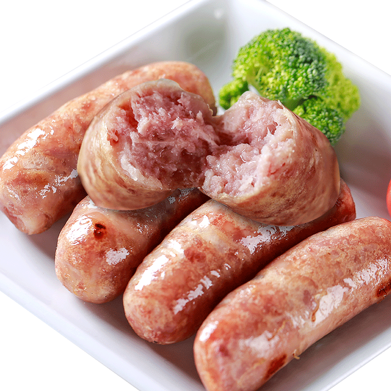 Authentic Bowel Volcanic Stone Grilled Sausage Meat Sausage Black Pepper Meat Sausage Taiwan Hot Dog Desktop Pure Grilled Sausage Crisp Sausage 30 Roots