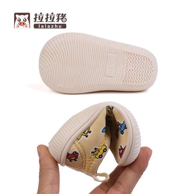 Spring and autumn baby soft bottom toddler shoes girls children's cloth shoes kindergarten indoor shoes children's non-slip floor shoes men