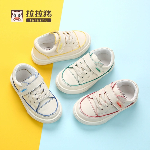 Демисезонные детские кроссовки для мальчиков для кожаной обуви, детская спортивная обувь, белая обувь, повседневная обувь, 1-3 лет