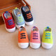 Spring and autumn children's canvas shoes boys and girls children's sneakers baby indoor shoes 1-3 years old 2 kindergarten one pedal