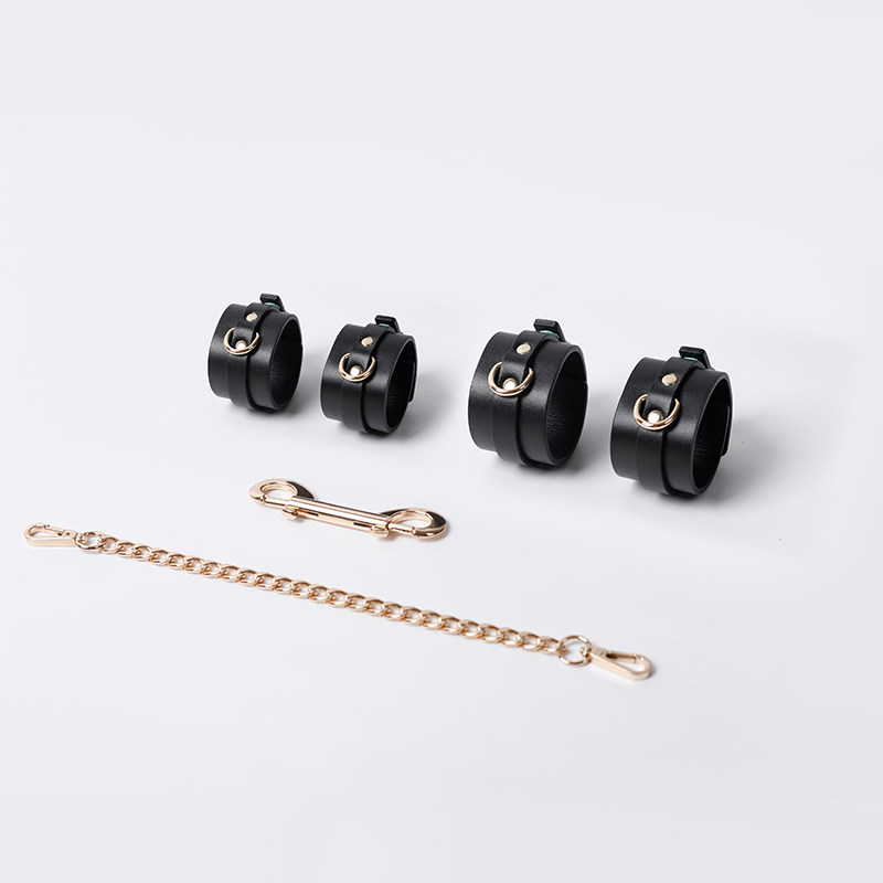 Genuine leather Spice Handcuffs Foot Handcuffs Sm Teaching Props Bondage Shackle Dogs dog Limbs Fixation of Limbs Fixation