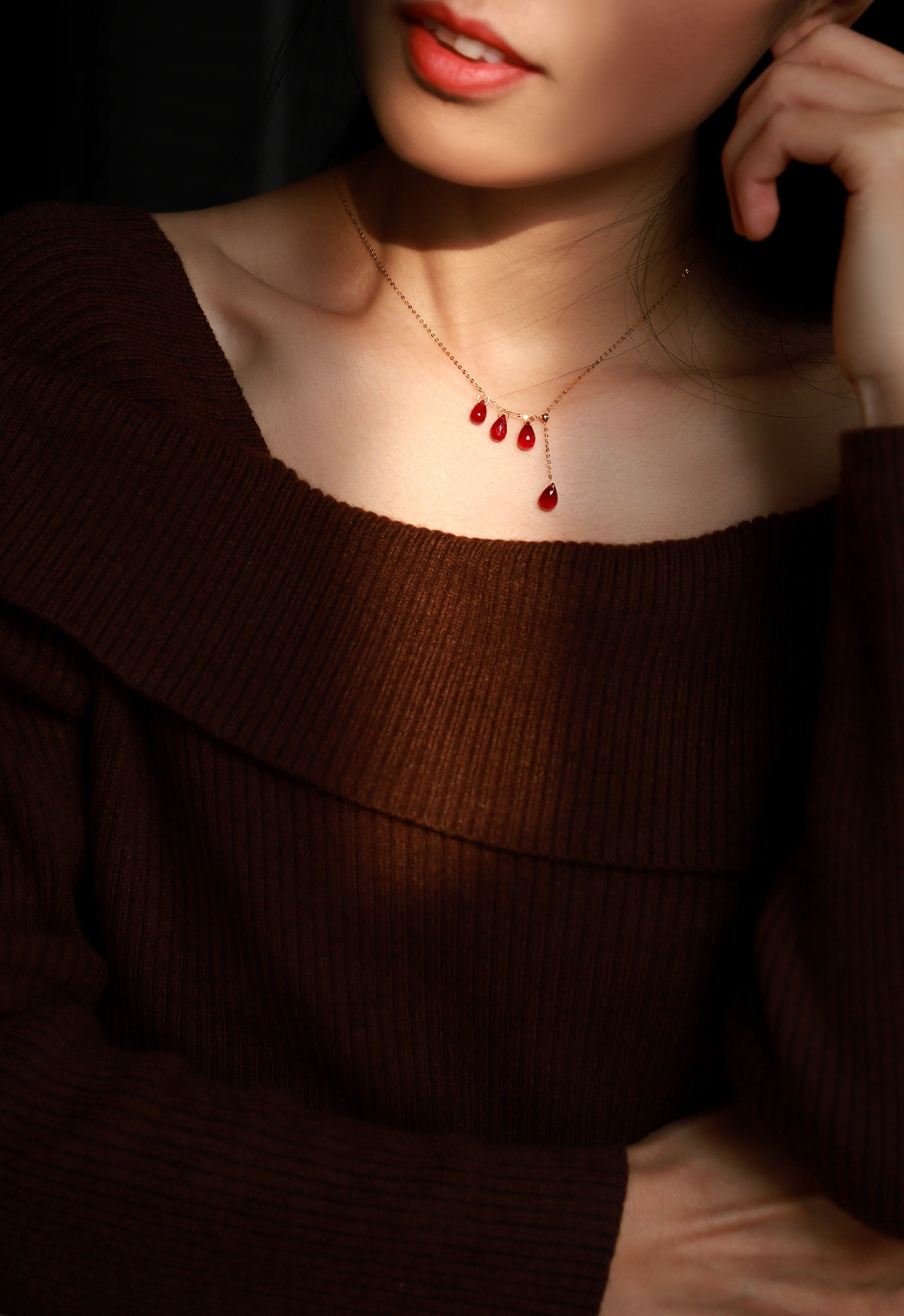 Affordable 18K Gold Ruby Necklace | Direct from China - Taobao product photo 6