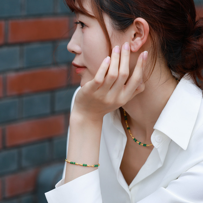 若华珠宝官绿赞比亚祖母绿手链:女人心水的奢华绿意,你值得拥有!-手饰-淘宝好物网