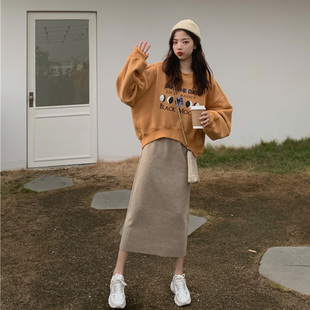 古秀朵卫衣连衣裙子两件套