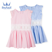 con nước cô gái thời trang mùa hè tự nhiên váy trẻ em phụ nữ váy cotton công chúa váy.