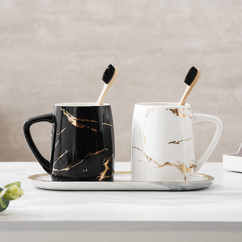 ins to cup couples wash cup Nordic mouthwash cup pink home toothbrush cup light lavish cylinder trendy toothbrushing cup